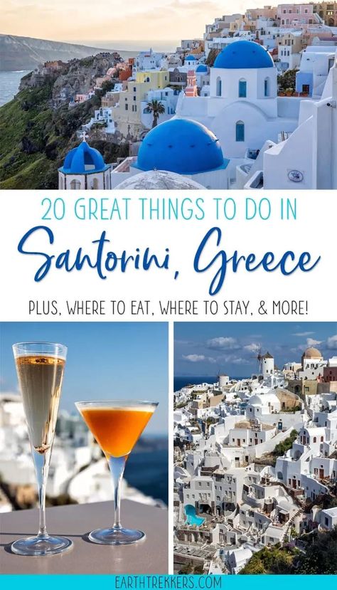 Best things to do in Santorini, Greece: watch the sunset in Oia, walk from Fira to Oia, red white and red beaches, best restaurants, where to stay, and more. What To Pack For Santorini, What To Do In Santorini Greece, Things To Do In Mykonos Greece, Greece Travel Outfits, Grecia Santorini, Things To Do In Santorini, Greece Honeymoon, Greece Trip, Travel 2024