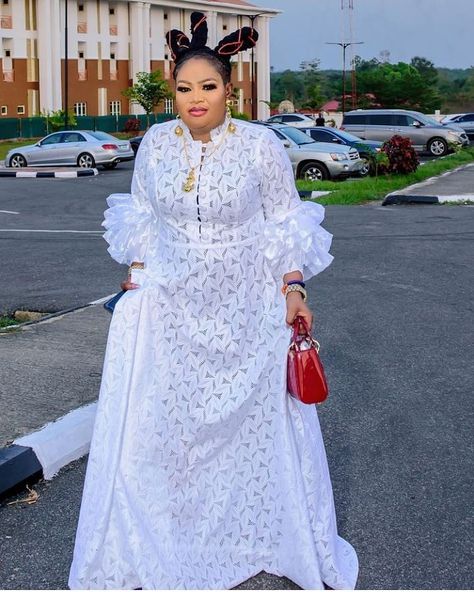 Lace Gown Styles 2021: Boubou/Kaftan Styles - Ladeey Bubu Gown Styles Bubu Gown Styles Lace, Kaftan Latest Styles, Lace Gown Styles Kaftan, Cord Lace Kaftan Styles, Latest Gown Styles For Lace, Cord Lace Boubou Styles For Women, Latest Lace Kaftan Styles For Women, White Kaftan Styles For Ladies, Style For White Lace Gown