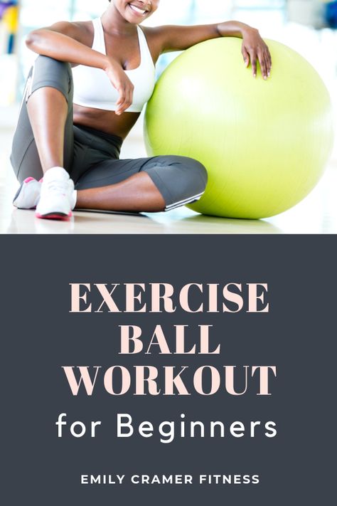 Exercise Ball Workout, Stability Ball Exercises, Ball Workout, Exercise Ball, Stability Ball, 30 Minute Workout, Yoga Ball, Workout For Beginners, Core Workout