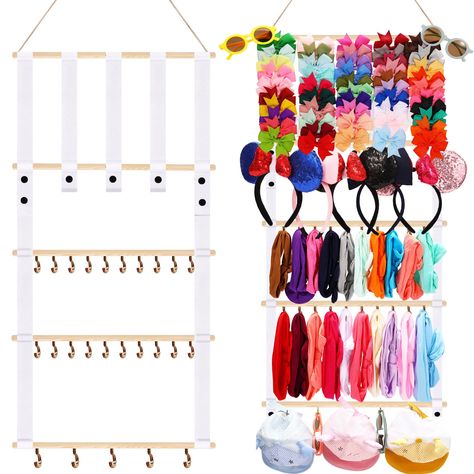 Storage For Room, Headband And Bow Organizer, Baby Headband Storage, Bow Organizer Nursery, Hair Bow Display Nursery, Bow And Headband Wall Organizer, Hair Accessories Organizer, Headband Storage, Small Playroom