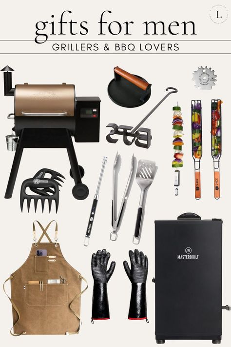 Do you have a friend or family member who loves to grill? If so, you may be wondering what to get them for their next birthday or special occasion. Look no further than this gift guide, which features a variety of grilling tools and accessories that are sure to impress any grill master. Grill Master Gifts For Men, Gifts For Grillers, Father In Law Gifts, Masters Gift, Grilling Gifts, Grilling Tools, Grill Master, Grill Accessories, Gift Guides