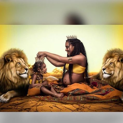 African Maternity Shoot, Pregnant Photoshoot, Maternity Shoot Outfit, Maternity Picture Outfits, Look At This Photograph, Pregnancy Pics, Cute Pregnancy Pictures, Lion Baby, Pregnancy Pictures