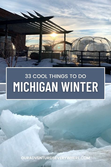 Winter Michigan Vacation, Fun Things To Do In Michigan, Midwest Winter Getaways, Winter In Michigan, Michigan Winter Getaways, Traverse City Michigan Winter, Upper Peninsula Michigan Winter, Michigan Travel Winter, Michigan Activities