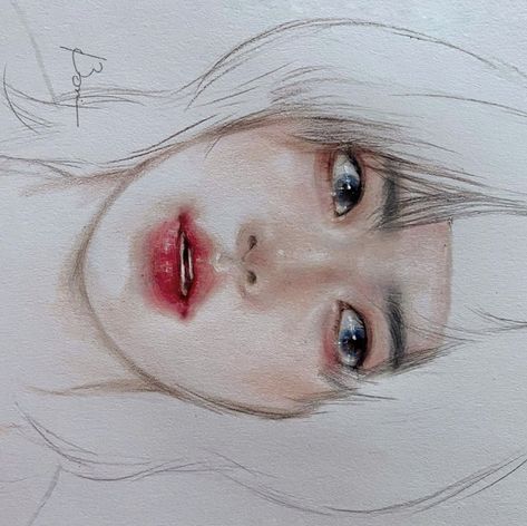 cr. bori draw Txt Art, Eyeball Art, Aphmau Fan Art, Kpop Art, Kpop Drawings, Easy Drawings Sketches, Art Drawings Sketches Creative, Realistic Drawings, Kpop Fanart