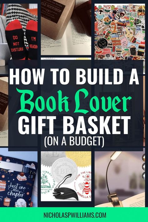 Adult Book Basket, Gift Boxes For Book Lovers, Bookworm Gift Basket, Book Lovers Basket Gift Ideas, Book Club Basket Ideas, Book Lovers Gift Basket Ideas, Gift Baskets For Book Lovers, Book Lover Gifts Ideas, Gift For A Book Lover#DanceTeacherGifts #MathTeacherGifts #CreativeTeacherGifts #ScienceTeacherGift #TeacherLove Book Lovers Gifts Basket Friends, Booklover Gifts Diy, Book Raffle Basket Ideas, Gift Books Ideas, Gift Boxes For Book Lovers, Book Club Gift Basket, Gift Baskets For Readers, Book Raffle Basket, Gift Baskets For Book Lovers