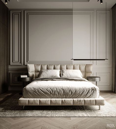 Neo Classic Bedroom on Behance Neo Classical Bedroom, New Classic Bedroom, Classical Theme, Classical Bedroom, Luxury Room Design, Classic Bedroom Design, Beautiful Bed Designs, Neoclassical Interior, Bedroom Interior Design Luxury