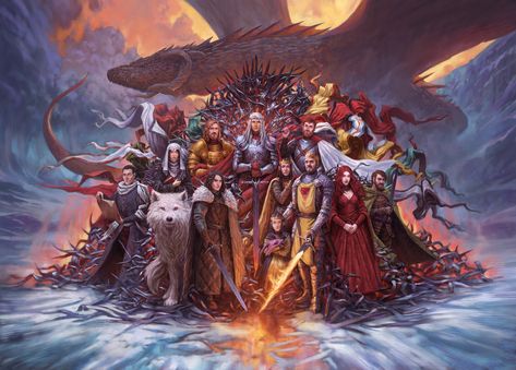 The Kings Who Cared, Ondřej Hrdina on ArtStation at https://www.artstation.com/artwork/1nQ9R2 Fire And Ice Wallpaper, Fire Wallpaper, Costume Viking, Song Of Ice And Fire, Asoiaf Art, Night King, Gra O Tron, Ice And Fire, Game Of Thrones Art