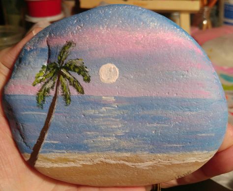 Stone Art Ideas, Drawing Rocks, Beach Art Painting, Rock Painting Tutorial, Diy Rock Art, Painted Rock Animals, Stone Art Painting, Seashell Painting, Painted Rocks Craft