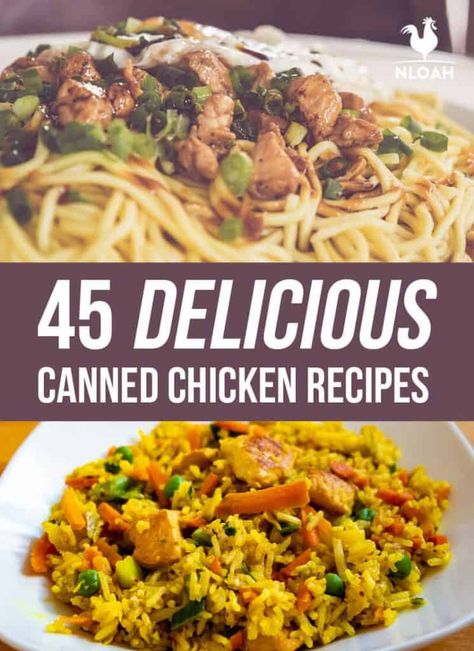 Canned Chicken Recipes Dairy Free, Low Carb Canned Chicken Recipes, Canned Chicken Meal Prep, Food Bank Recipes, Canned Chicken Chili, Canned Chicken Breast Recipes, Canned Chicken Casserole Recipes, Canned Chicken Casserole, Kirkland Canned Chicken Recipes