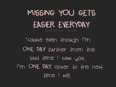 missing you gets easier everyday Marine Bootcamp, Military Girlfriend Quotes, Deployment Quotes, Usmc Girlfriend, Navy Wife Life, Military Relationships, Military Wife Life, Army Wife Life, Marines Girlfriend