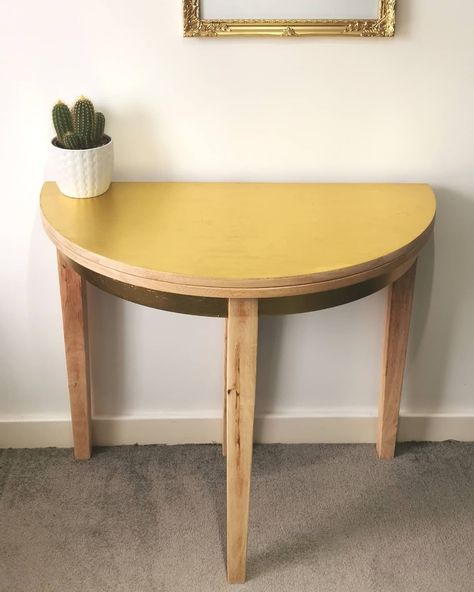 Semicircle Table, Half Round Table, Half Circle Table, Half Moon Table, Half Moon Console Table, Flat Furniture, Table Hallway, Dining Table Round, Apartment Vibes