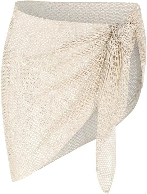 ZAFUL Metallic Shiny Short Sarong Coverups for Women Semi Sheer Bathing Suit Wrap Swimsuit Skirt Beach Bikini Cover Up 2-Purple at Amazon Women’s Clothing store Beach Skirt Wrap Cover Up, Swimsuit Skirt Coverup, Coverups Beach, Beach Wrap Skirt, Beach Coverups, Swimsuit Coverups, Wrap Bathing Suit, Chiffon Cover Up, Swimsuit Skirt