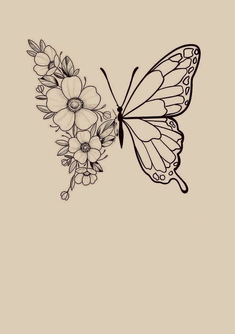 Butterfly Tattoo Design, Borboleta Tattoo, Nape Tattoo, Globe Tattoos, Tulip Drawing, Printable Flower Coloring Pages, Single Line Tattoo, Back Piece Tattoo, White Ink Tattoo