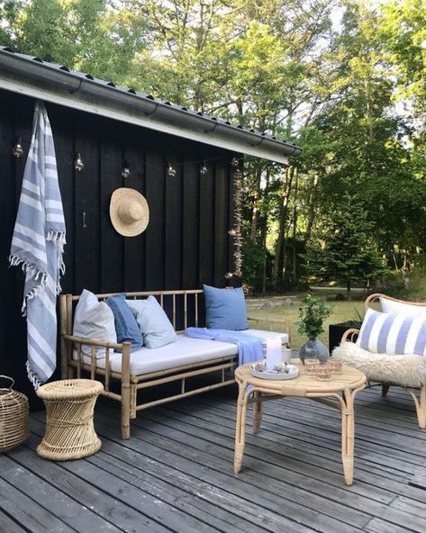 Danish Summer House, Scandinavian Summer House, Danish Summer, Summer House Interiors, Photo Summer, Rural Retreats, Bamboo Furniture, Summer Cottage, Instagram Accounts To Follow