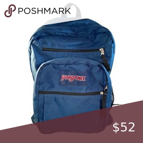 Jansport Big Student Backpack - 34 L Jansport Backpacks Big Student, Go Bag, Bag School, Go Bags, Gear Bag, Jansport Backpack, Student Backpacks, Large Backpack, Peacock Blue