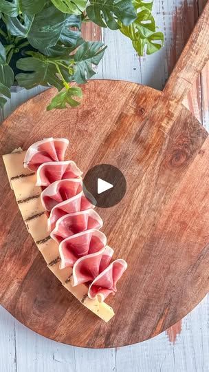 137K views · 7.2K reactions | SAVE!! Prosciutto Ribbons — Resharing my tutorial because these ribbons are perfect for holiday boards!!

First rule: keep your prosciutto cold! Chilled prosciutto is easier to handle and holds its delicate texture, making it perfect for food styling.

Steps to create ribbons:
1. Lay the prosciutto flat.
2. Fold in half, keeping the white fat on top.
3. Accordion-fold (3-4 times) like a paper fan.
4. Pinch the base to secure the shape.

#fyp #charcuterieandthings #charcuterieboard #cheeseboard #foodstyling #diy #recipe #prosciutto #holidays #christmasfood #christmas | Kim Charon | Charcuterie & Things | Easy Food Styling & Hosting Meat Ribbon Charcuterie, Prosciutto Platter Ideas, How To Fold Prosciutto For Charcuterie, Fold Prosciutto, Charcuterie Tips, Charcuterie Styling, Christmas Charcuterie Boards, Cheese And Cracker Tray, Holiday Boards