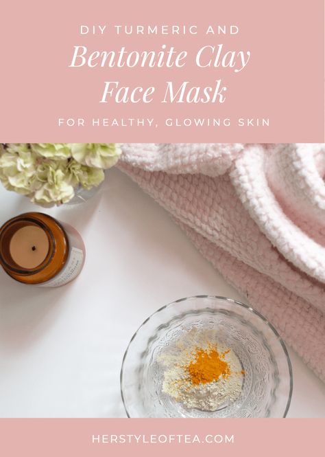 Easy DIY Turmeric and Bentonite Clay Face Mask for Healthy, Glowing Skin – Daily She Pursues Diy Bentonite Clay Mask, Bentonite Clay Face Mask, Healing Acne, Bentonite Clay Mask, Face Mask For Pores, Avocado Face Mask, Turmeric Face Mask, Skin Face Mask, Diy Acne