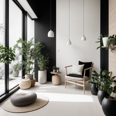 For the plant lovers… and how about the beautiful bold black accents! 😍🌿🪴 . . . . . . . #plantlovers #biophilic_design #plantaccents #biophilicdecor #biophilicinteriordesigns #holisticinteriordesign #sustainableliving #holisticliving #bringingnatureinside #contrastingneutrals #neutralcolorpalette #livingroominteriordesign #livingroominspiration #homedesign #homedesigninspo #aidesignassistance #modernorganic #modernorganicdesign #scandinaviandesign #scandi Biophilic Interior, Black And Gold Party Decorations, Prom Backdrops, Modern Organic Design, Gold Party Decorations, Prom Decor, Biophilic Design, Holistic Living, Gold Party