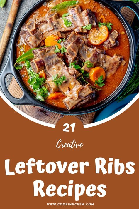 Pork Rib Leftover Recipes, Leftover Beef Short Ribs Recipes, What To Do With Leftover Ribs, Recipes With Rib Meat, Rib Ideas Dinners, Leftover Ribs Recipes What To Do, Leftover Short Ribs Recipes, Leftover Country Style Ribs Recipe, Leftover Beef Ribs