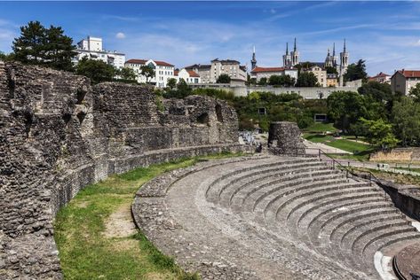 Lyon Roman Ruins: The Best Place to see Roman Ruins in France - Passport Collective France Passport, French Trip, France Lyon, Eastern France, Melbourne Travel, French Town, Reims France, Roman Ruins, Trip To France