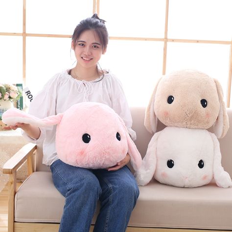 In STOCK!! Lovely Big Head Bunny Cushion, Pink Bunny Pillow, Soft Bunny Face Pillow.Nice Quality Pillow. Cute Stuffed Bunny, Cute Fluffy Bunny, Bunny Cushion, Bunny Stuffed Animal, Bunny Pillow, Diy Pillow, Rabbit Plush Toy, Face Pillow, Fluffy Bunny