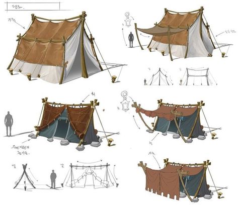 Tent Home, Props Concept, Bg Design, Building Concept, Fantasy Props, Fantasy Setting, Fantasy Map, Fantasy Concept Art, Prop Design