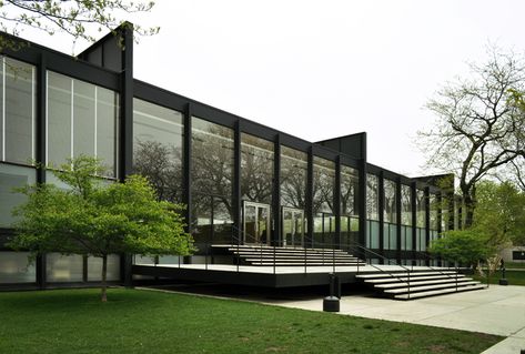 Crown Hall - Chicago (Mies van der Rohe) Crown Hall, Movement Architecture, International Style Architecture, Theory Of Life, Ludwig Mies Van Der Rohe Architecture, Mies Van Der Rohe Architecture, Illinois Institute Of Technology, Medical Facility, Architectural History