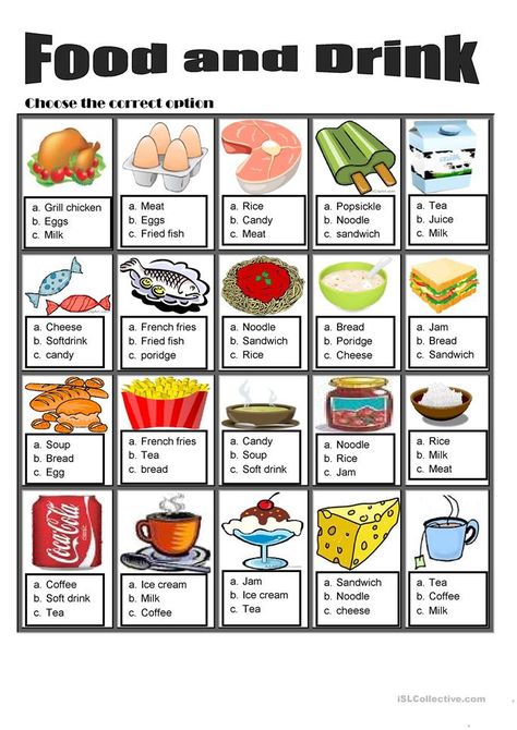 Product Worksheet, Vocabulary Exercises, Food Vocabulary, Healthy Snacks For Adults, Chicken And Shrimp Recipes, Chicken And Shrimp Pasta, English Lessons For Kids, Esl Worksheets, Multiple Choice