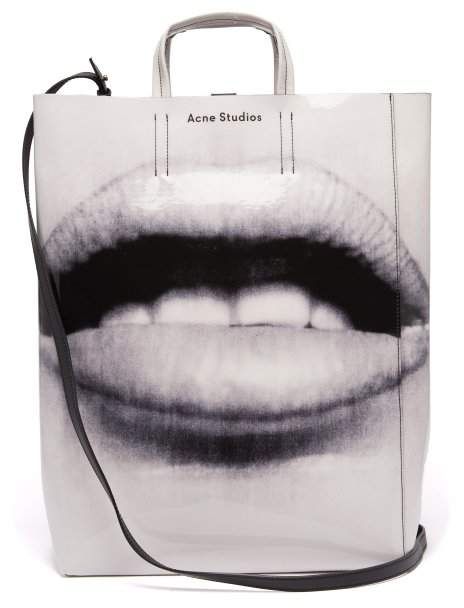 Acne Studios - Baker Mouth Print Tote Acne Studio, Archive Fashion, Shopper Tote, Designer Clothes For Men, Print Tote, Dream Clothes, Grocery Bag, Aesthetic Clothes, Fashion Inspo Outfits