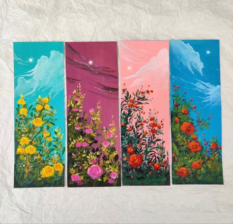 Sky Art Painting, Small Canvas Paintings, Canvas Painting Designs, Art Painting Gallery, Galaxy Painting, Spring Painting, Nature Art Painting, Amazing Art Painting, Coloring Book Art