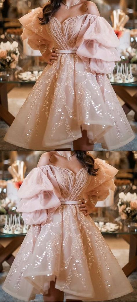 Puffy Party Dresses, Quince Guest Dress, Puffy Short Dresses, Homecoming Dresses Puffy, Princess Dresses Short, Dresses Puffy Sleeves, Short Puffy Dresses, Short Tulle Dress, Princess Dress Short