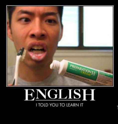 Why it's important to learn English Demotivational Posters, Epic Fail, Friday Humor, Funny Posters, Learning English, Funny Movies, Epic Fails, Motivational Posters, Funny Fails