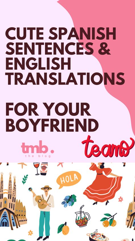 ¡Amor a primera vista! 💕 Get ready to impress your boyfriend with these romantic Spanish sentences and their English translations. From sweet compliments to passionate declarations, this list has it all! Prepare for an unforgettable language journey that will spice up your love life. ¡Vamos, amor! 💃🔥 #SpanishLove #LanguageOfLove #RomanticTranslations #spanishtranslations #spanishboyfriends #sentencesformyboyfriend #thingstosaytoboyfriend #cutespanish Love Phrases In Spanish, Spanish Love Phrases, Sweet Compliments, Spanish Notes, Spice Up Your Love Life, Spanish Sentences, Spanish Phrases, Love Phrases, English Translation