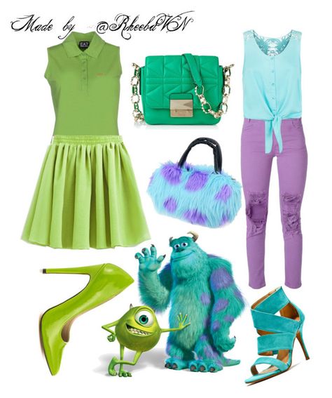 Mike And Sully Disneybound, Walt Disney World Outfits, Partner Halloween Costumes, Mike And Sully, Disney World Outfits, Disneyland Outfits, Disney Bound Outfits, Disney Inspired Outfits, Fandom Outfits