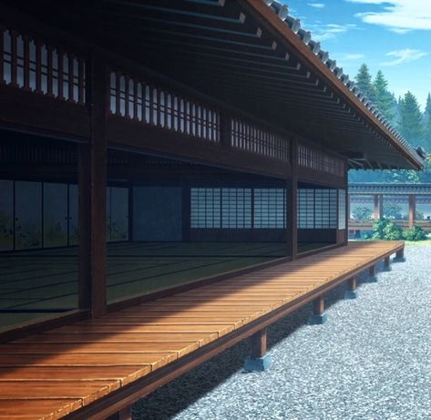 Anime Houses, Konoha Village, Japanese Home Design, Japanese Style House, Anime Places, Traditional Japanese House, Scene Background, Asian Architecture, Scenery Background