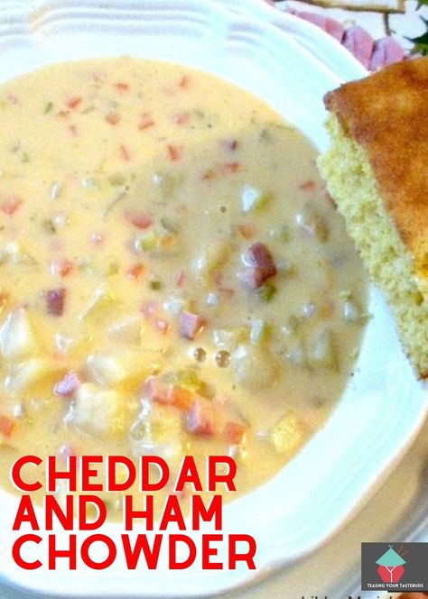 Ham Chowder, Soup Weather, Homemade Comfort Food, Diy Easy Recipes, Chowder Soup, Ham Soup, Food Contest, Prize Winning, Savory Soups