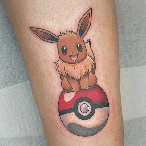 Eevee Tattoo, Pokeball Tattoo, Evolution Tattoo, Pikachu Tattoo, Arm Tats, Men's Fashion Tips, Pokemon Tattoo, Harry Potter Tattoos, Eevee Evolutions