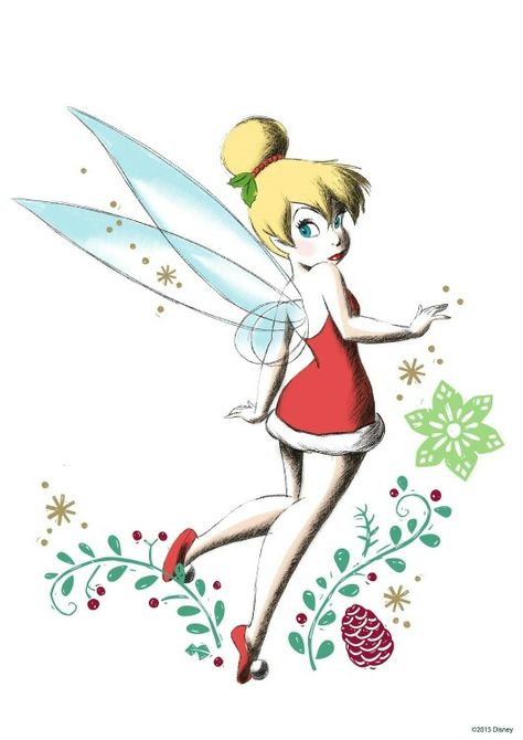 Christmas Tink Art Of Disney Fairies, The Art Of Disney Fairies, Tinkerbell Wallpaper, Tinkerbell Pictures, Art Of Disney, Princesas Disney Anime, Tinkerbell And Friends, Tinkerbell Disney, Images Disney