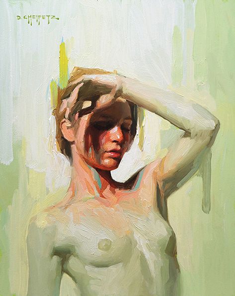 A Moment Of Silence by David Cheifetz, Oil, 10 x 8 Moment Of Silence, Figurative, Paintings