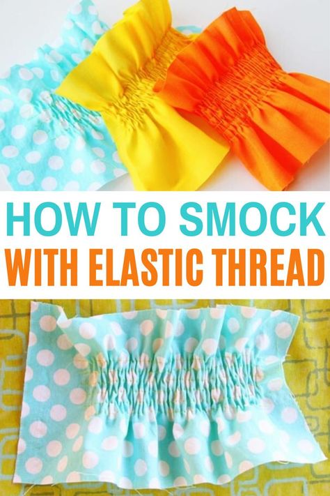 How To Sew A Smocked Dress, How To Make Smocked Dress, Free Smock Dress Pattern, How To Smock Fabric, Sewing Tutorial Videos, Sew Hacks, Diy Smock, Fashion Structure, Smock Pattern