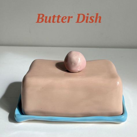 @modeletto.store Butter lovers you need this at your place 🧈💛 Easy to make pottery templates online now #pottery #potterytiktok #ceramics #handmadepottery ♬ lover - ౨ৎ In this video we teach you how to make a  butter dish using our pottery template here. Use our pottery kit + extra bag of clay + glaze for this one. It Butter Dish Pottery Ideas, Pottery Butter Dish Template, Diy Butter Dish, Ceramic Butter Dish Template, Air Dry Clay Butter Dish, Butter Dish Template, Clay Butter Dish, Ceramic Templates, Butter Dish Pottery