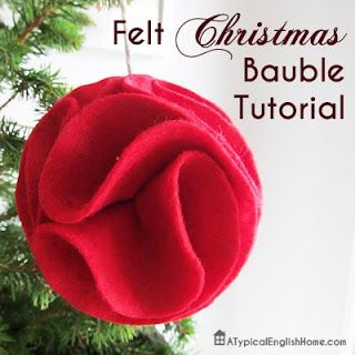 How To Make Felt Christmas Baubles Felt Baubles, Monday Funday, Baubles Christmas, Christmas Card Ornaments, English Home, Needle Felted Christmas, Christmas D, Handmade Christmas Decorations, Childrens Christmas