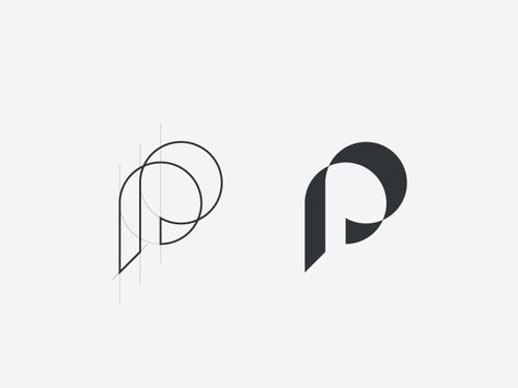 Luxe Logo, P Logo Design, Logo Luxe, Inspiration Logo Design, Eye Logo, Logo Design Process, Monogram Logo Design, Letter P, Letter Logo Design