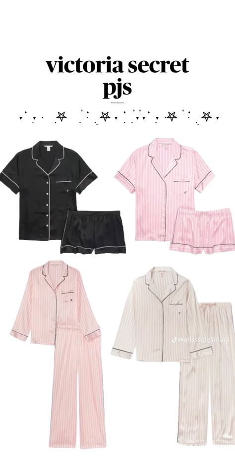 Victoria Secret Pjs, Victoria Secret Pink Pajamas, Vs Pajamas, Pajamas Aesthetic, Cute Pjs, Victoria Secret Outfits, Cute Pajama Sets, Victoria Secret Pajamas, Cute Lazy Day Outfits