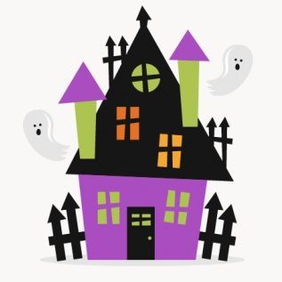 Haunted House Clipart, Haunted House Svg, Pasteles Halloween, Svgs Free, Scrapbook Images, Free Svgs, Halloween Rocks, Adornos Halloween, Halloween Yard Decorations