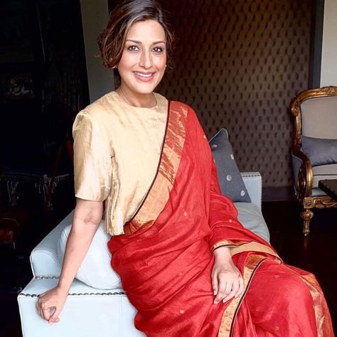 Sonali Bendre, Saree, On Instagram, Instagram