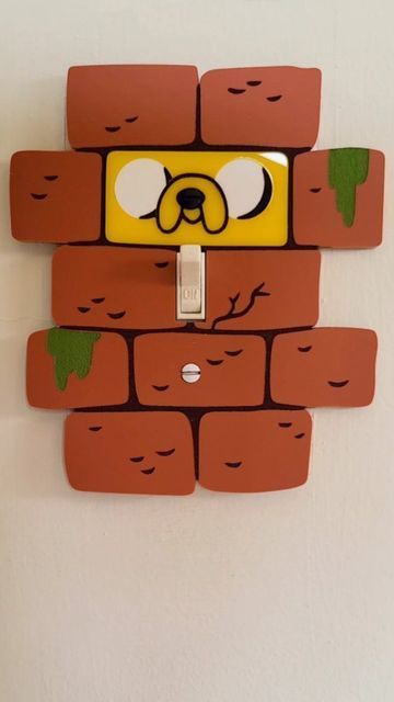 Fox Treats on Instagram: "I'd listen to hours of Jake the Brick's podcast if he kept it up 🐇 Coming in the next update (date n time to be announced soon!) . . . . . . #interiordesign #decoration #adventuretimefanart #jakethedog #jakethebrick #lightswitchcover #cooldecor #cartoonart #cartoonaesthetic" Adventure Time Room, Adventure Time Crafts, Adventure Time Cartoon, Jake The Dogs, Adventure Time Art, Cute Room Decor, Dream House Decor, Adventure Time, Art Projects