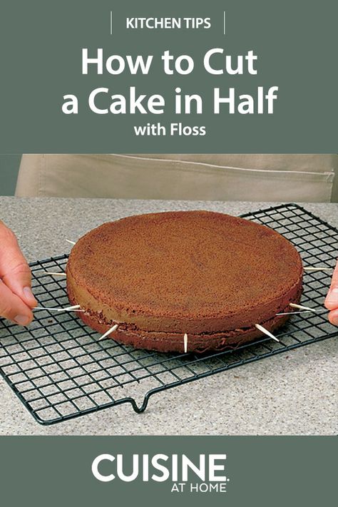 How To Split Cake Layers, How To Cut A Cake, How To Half A Recipe, Kitchen Knowledge, Moist Pound Cake, Cake Leveler, Cake Recipes At Home, Two Layer Cakes, Rectangle Cake