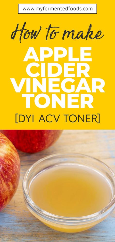 Toner At Home, Acv Toner, Apple Cider Vinegar Toner, Make Apple Cider, Homemade Toner, Make Apple Cider Vinegar, Medicine Tips, Cold Sores Remedies, Natural Beauty Products