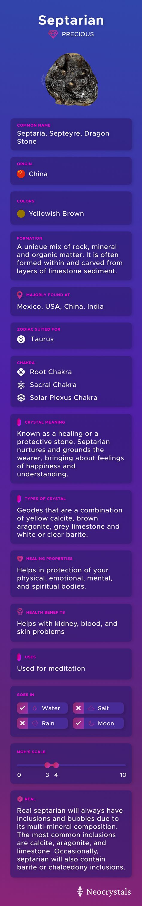 Septarian is one of the most gorgeous and fascinating stones you will ever see. That is so because no two gemstones have an identical appearance! Peridot Meaning, Crystals Healing Properties, Types Of Crystals, Common Names, San Martin, Crystal Meanings, Chakra Crystals, Healing Properties, Heart Chakra